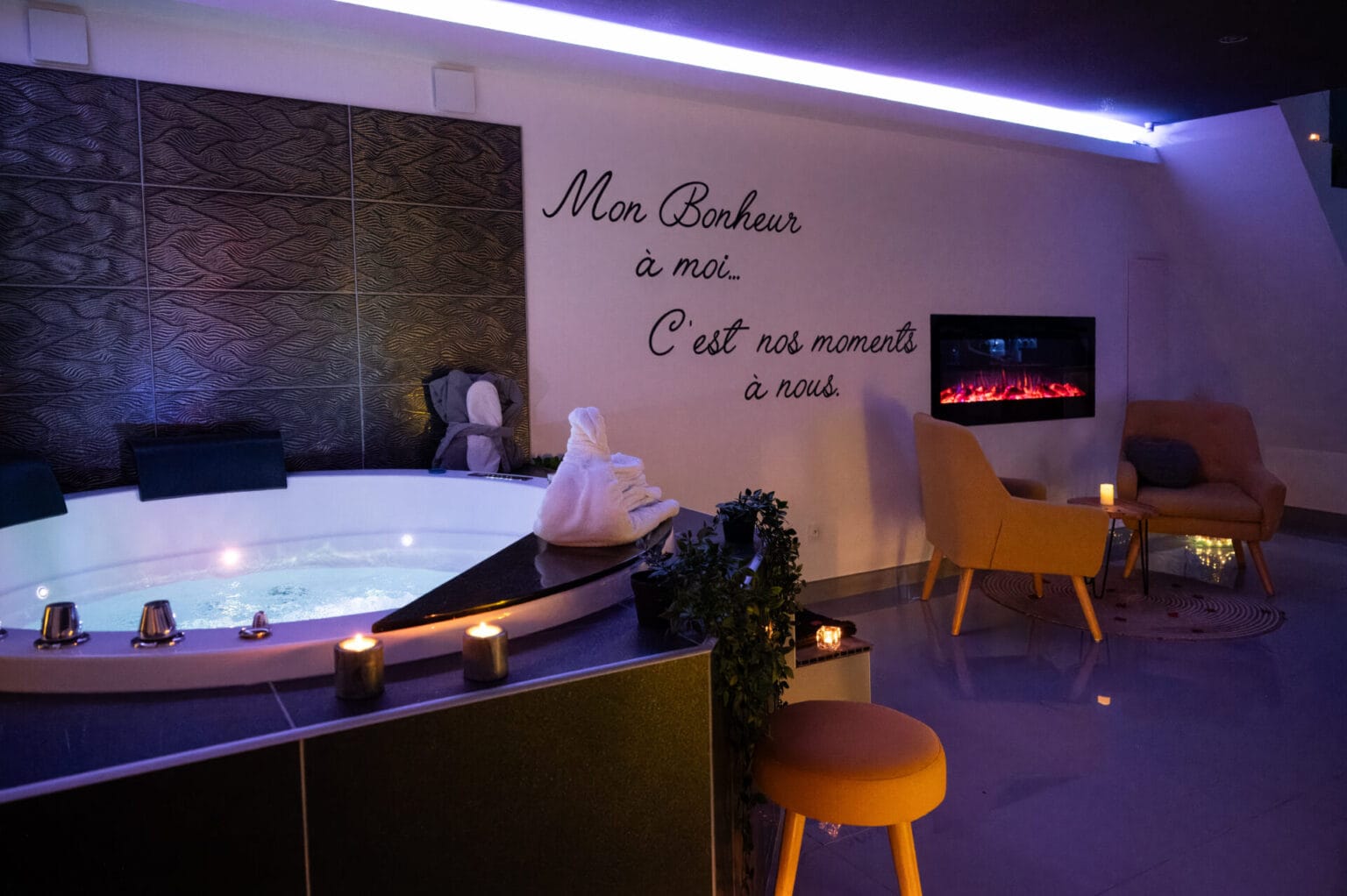 Soirée romantique avec jacuzzi privé proche Marseille